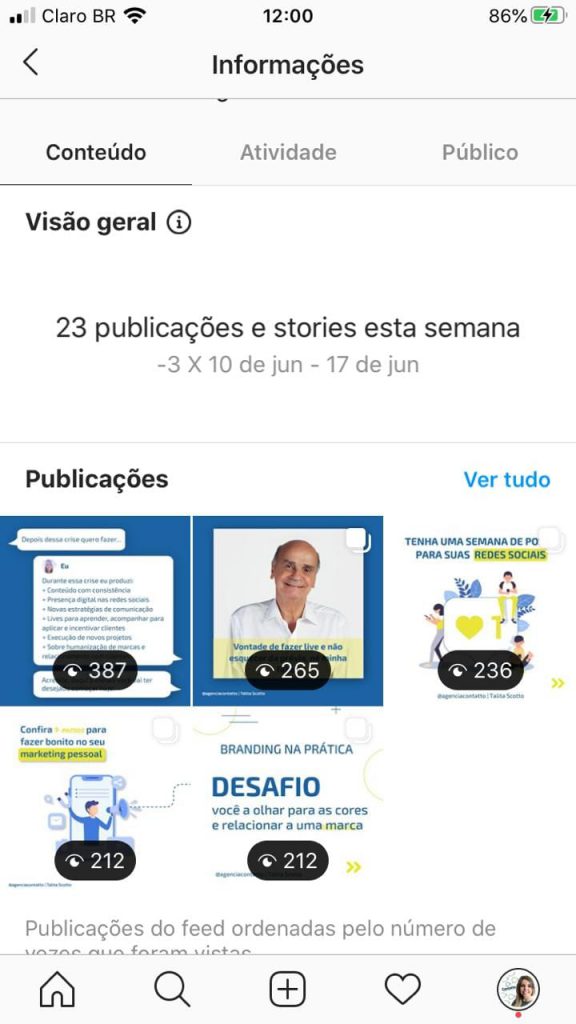 Conteúdo do Instagram