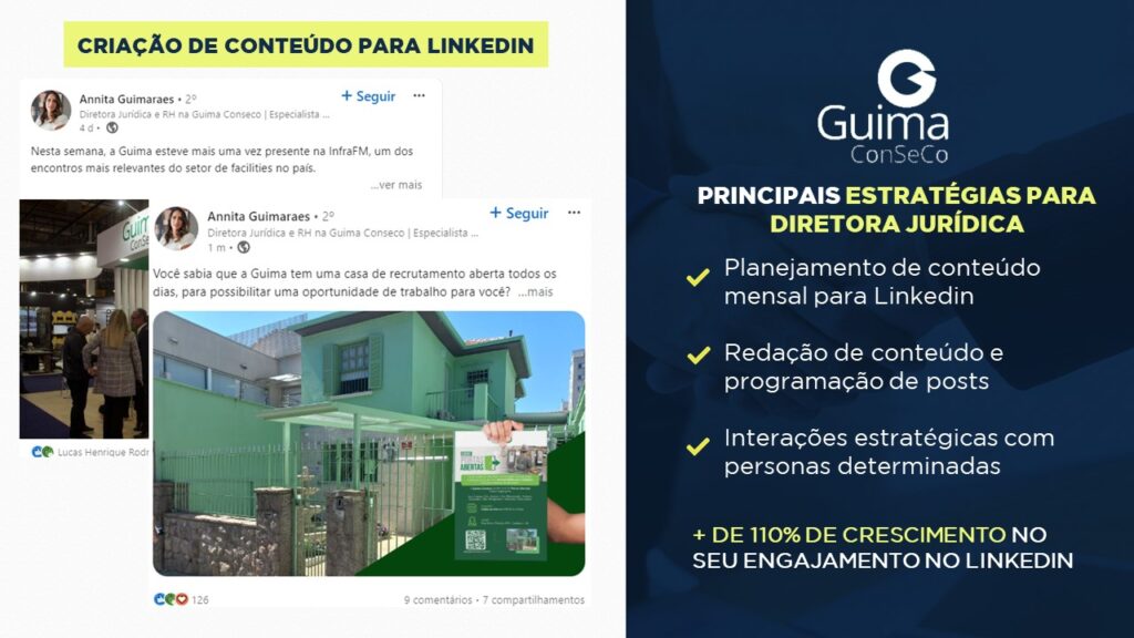 Criação de conteúdo para Linkedin